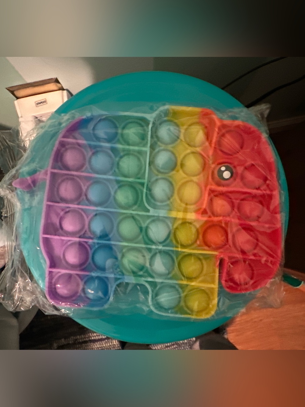 Rainbow Elephant Silicone Pop-It Fidget Toy